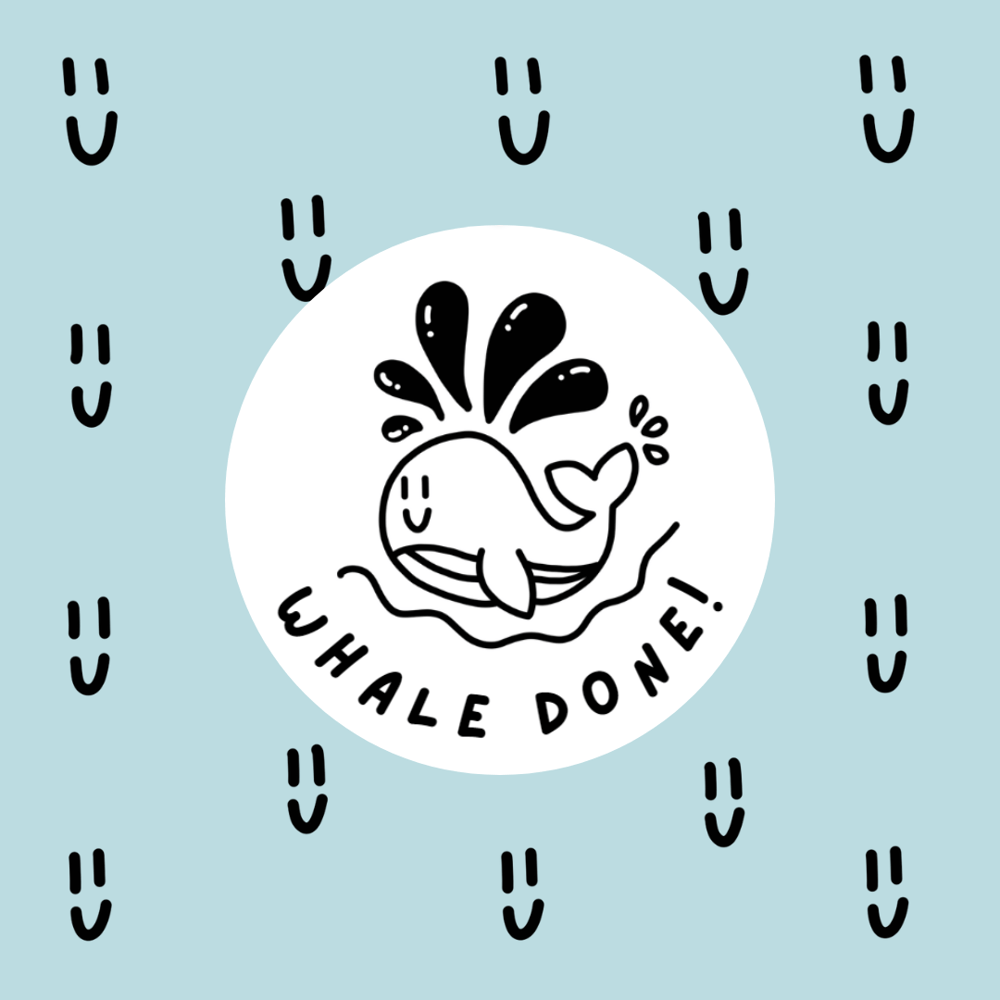 Derpy Whale Done! Stamp