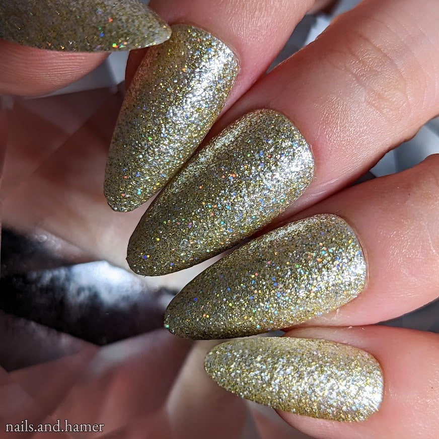Silver and Gold Nail Polish
