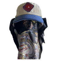 Image 2 of Red/Blue Corduroy Hat