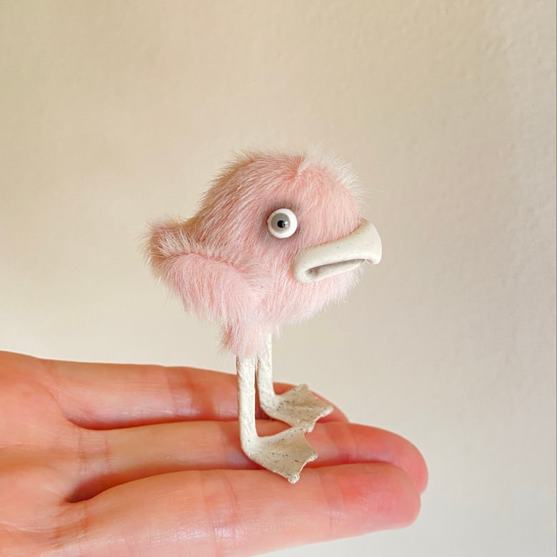 Image of Ursula the Grumpy  Pink Bird