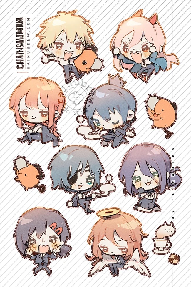 Image of Chainsaw Man | 2" Charms