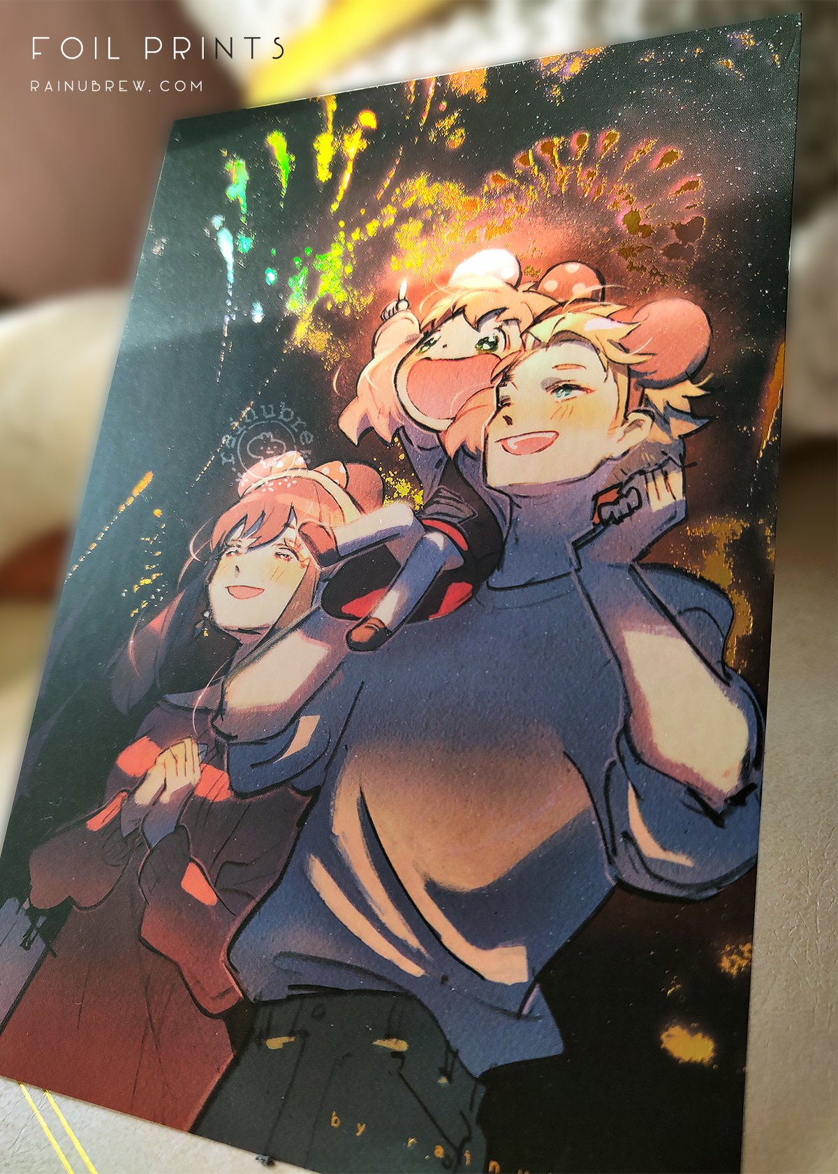 Image of GENSHIN IMPACT SPYXFAMILY | 4"X6" 11"X17" FOIL PRINTS