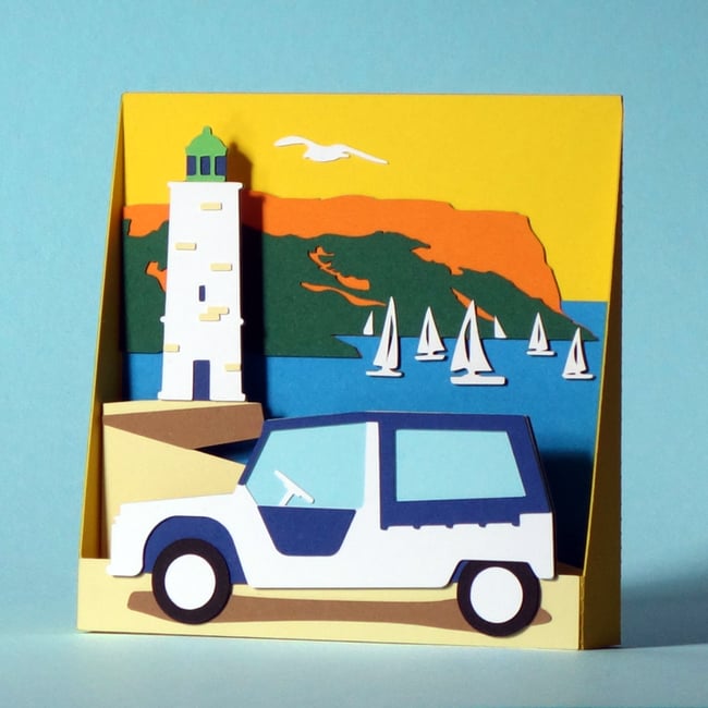 Carte pop-up Balade dans Cassis