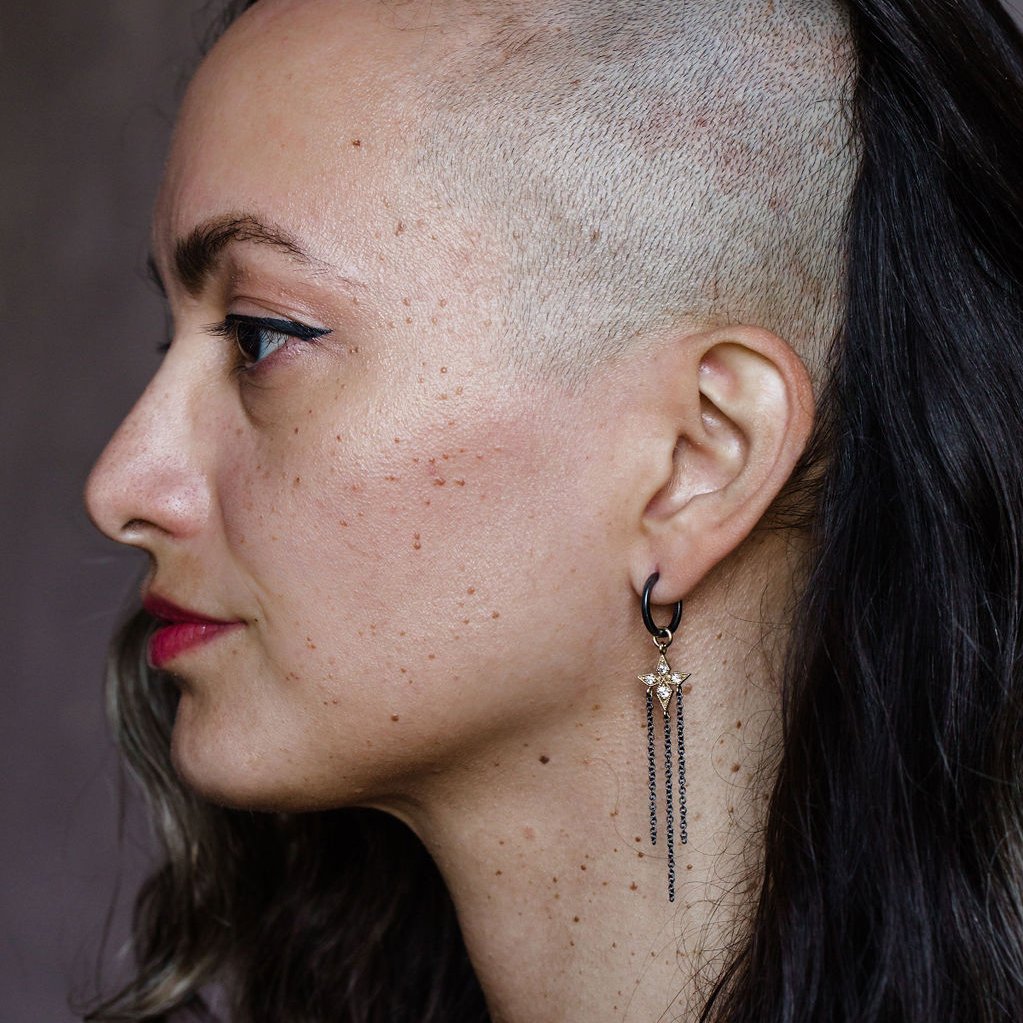 Image of Star + Chain Hoops
