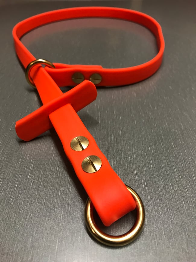 16mm Biothane®Superheavy Slip Collar 60cm Fluro-Orange