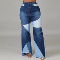 Image 1 of Patch work jeans