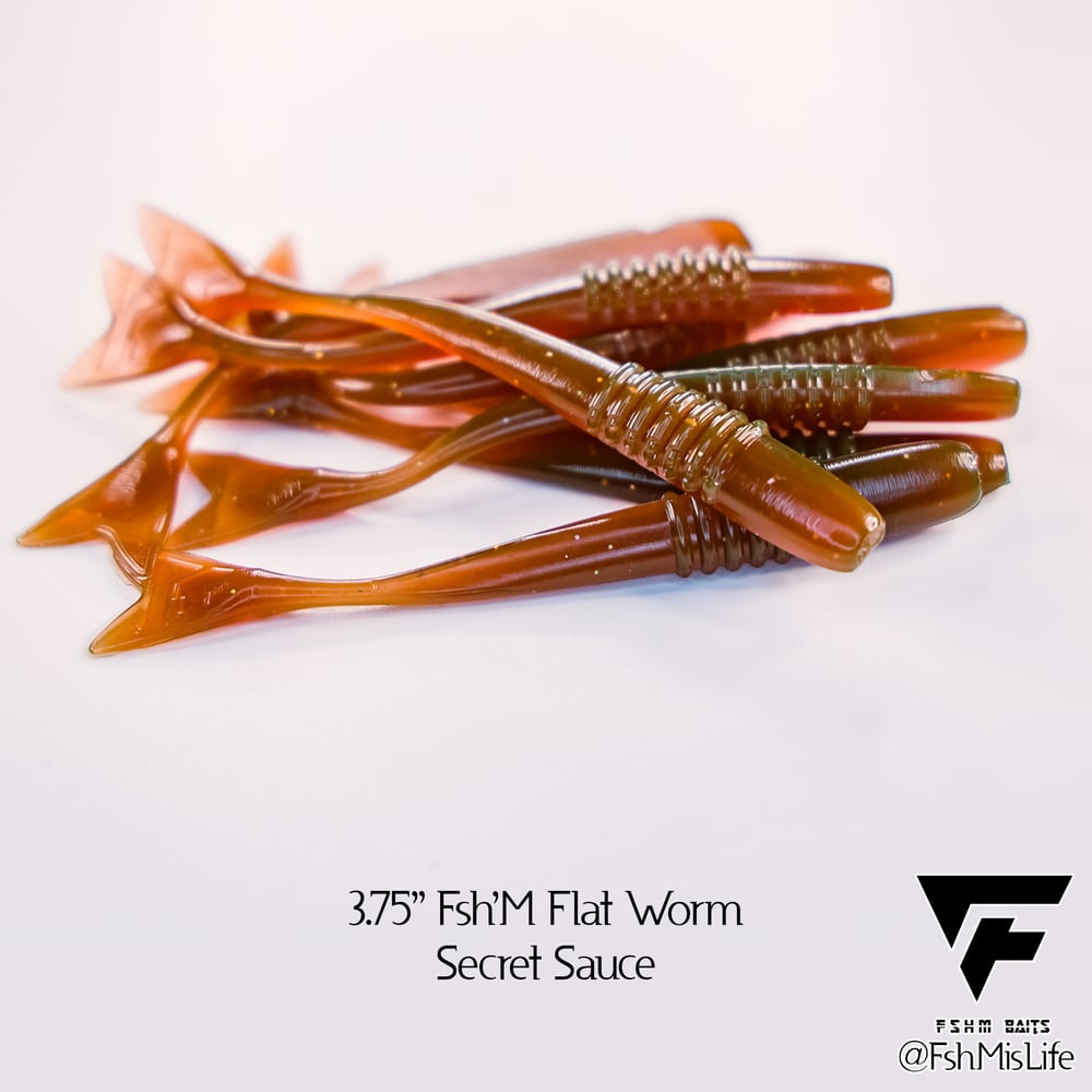 3.75" Fsh'M Flat Worm