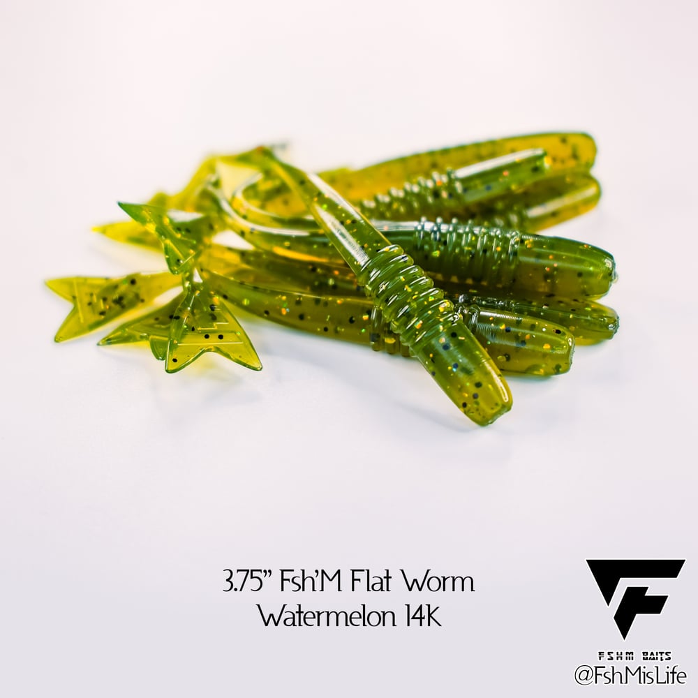 3.75" Fsh'M Flat Worm