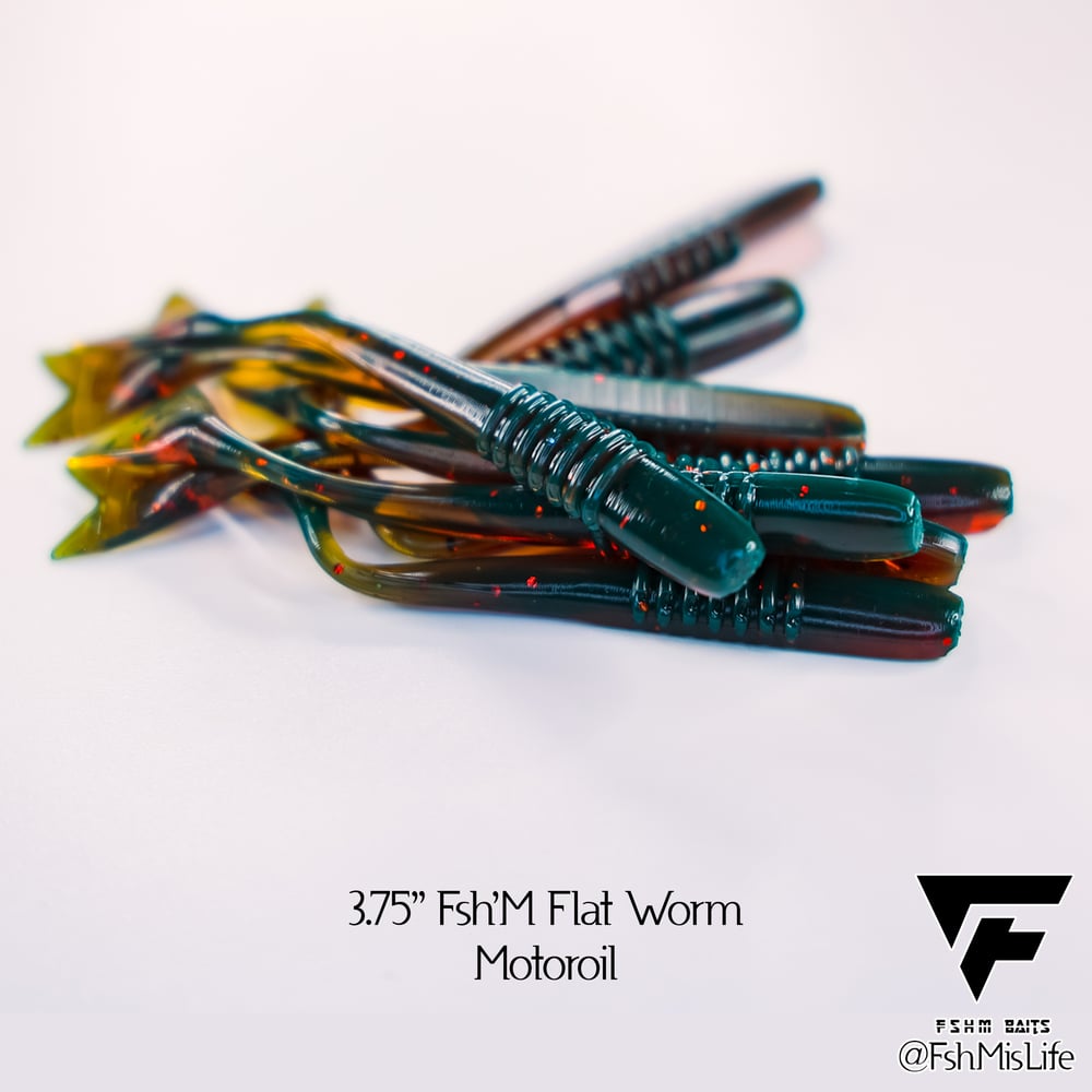 3.75" Fsh'M Flat Worm