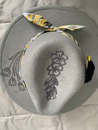 Image 4 of "Escogida Para Este Tiempo" Hand-Burned Panama Hat