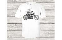 Skeleton Riding Motorcycle 