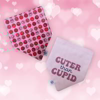 Image 1 of Cuter than Cupid - Reversible bandana 