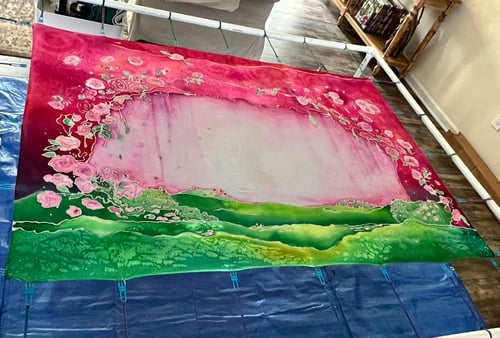 Image of "In The Secret Place"- Hand Painted Silk Collection