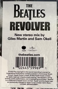 Image 2 of The Beatles ‎– Revolver, LP VINYL, REMASTERED 2022 NEW