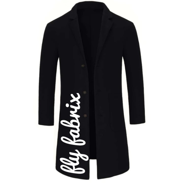Image of Black Signature Blazer Coat 