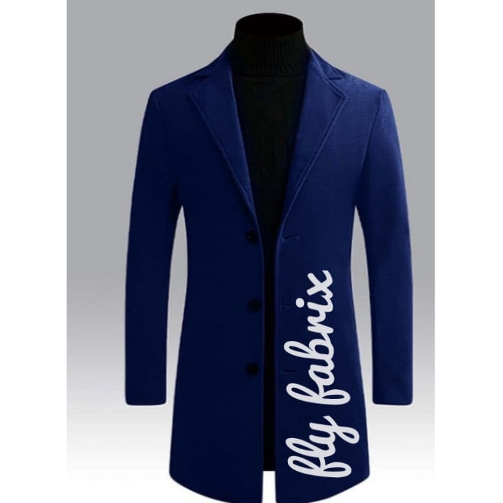 Image of Navy Signature Blazer Coat