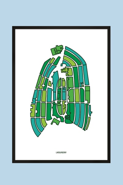 Image of Almendra (Green) - Print A3
