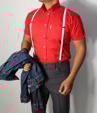 Image 1 of JEGGAE SHIRT 'J-RED' MEN'S SHORT & LONG SLEEVE