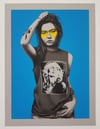 FINDAC "MIDARO - HEART OF GLASS" HAND FINISHED LTD ED ON CARD OF 3 - 76CM X 56CM