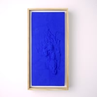 Image 3 of BAS RELIEF BLEU OUTREMER "LUMIÈRE MATIERE" N°1