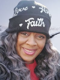 Image 2 of LOVE🖤HOPE🖤FAITH BEANIES