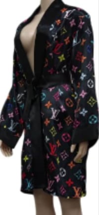 Image 3 of Ladies Satin Robe