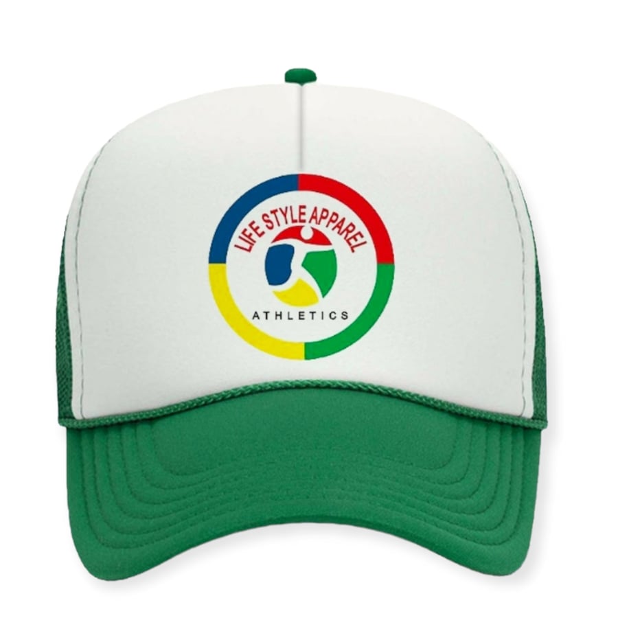 Image of GREEN LOGO TRUCKER HAT
