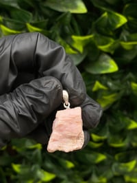 Image 1 of RAW PINK PETALITE PENDANT