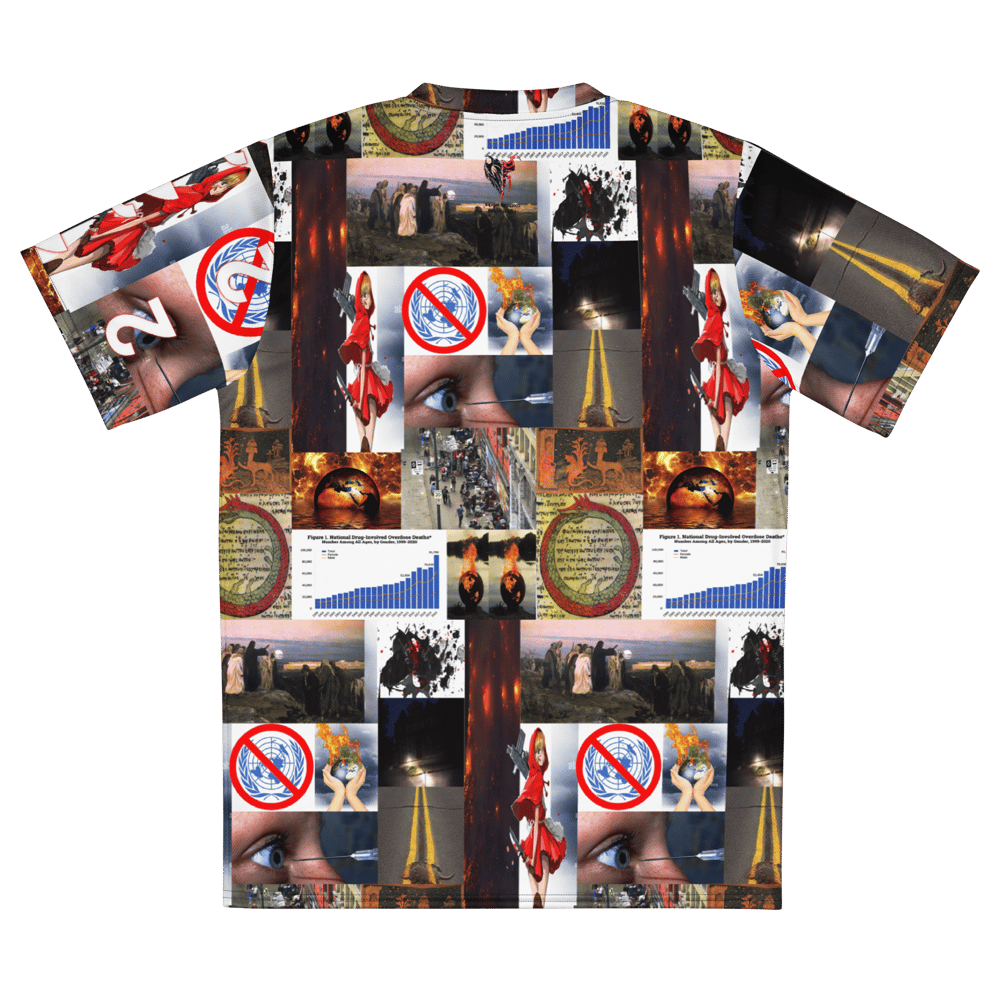 end times collage recycled sports jersey