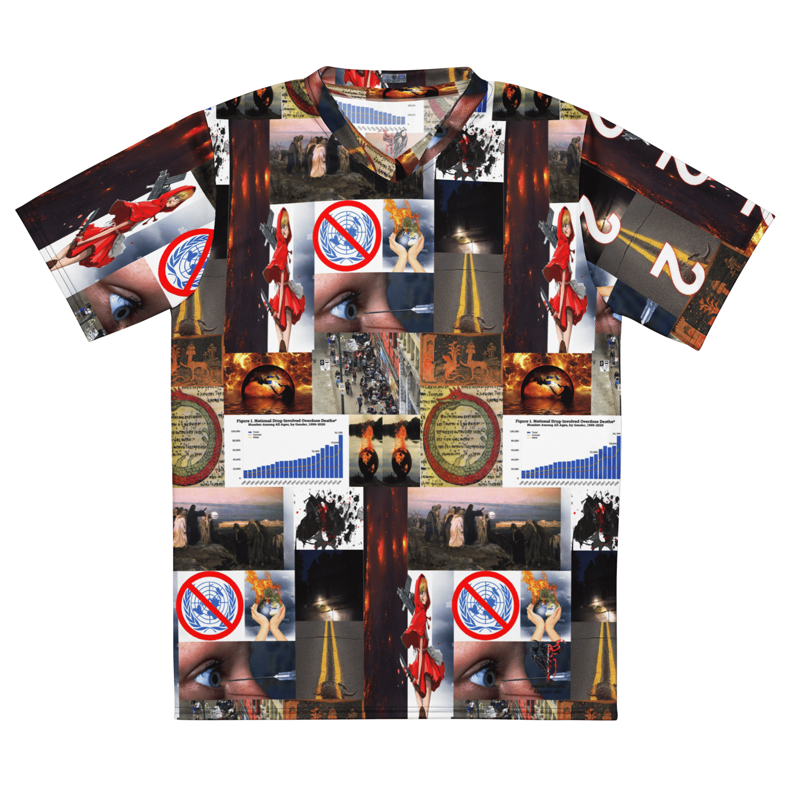 end times collage recycled sports jersey | …φ(。。*) ego mackey 