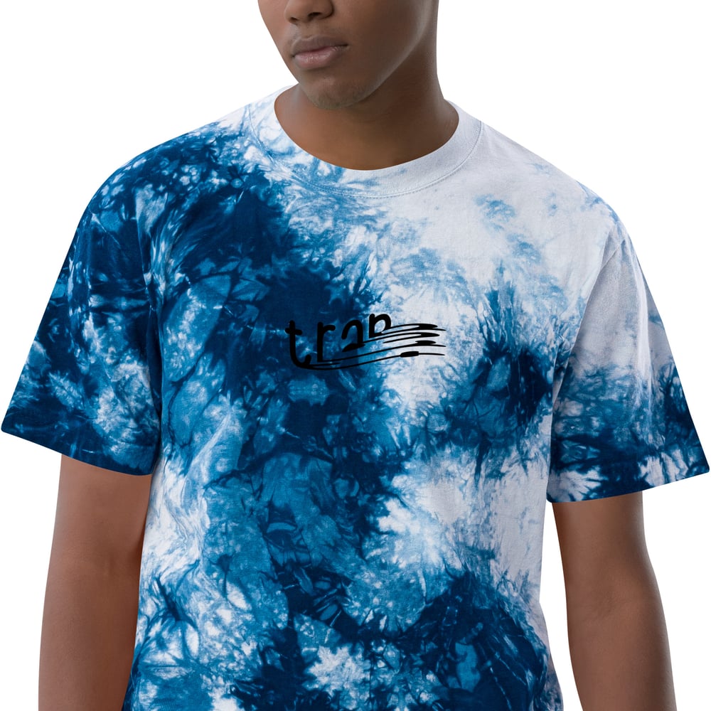 trap oversized tie-dye t-shirt