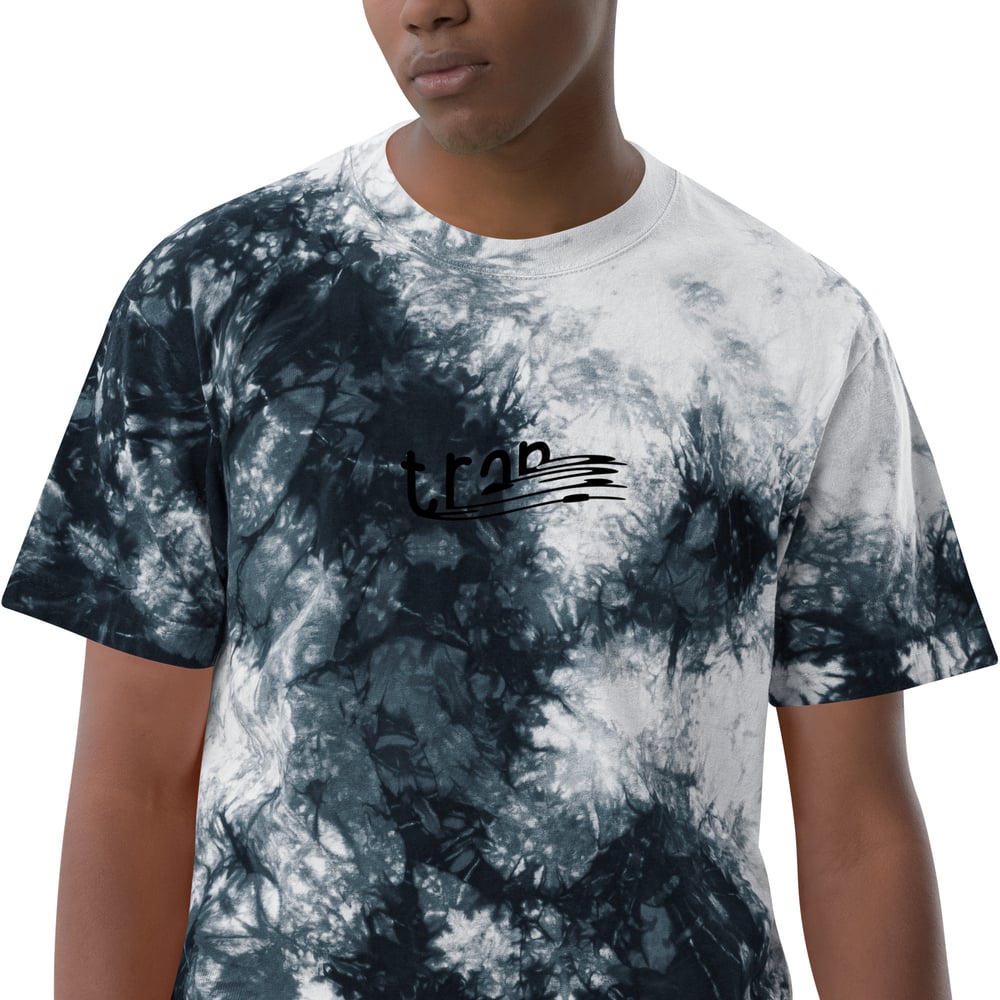 trap oversized tie-dye t-shirt