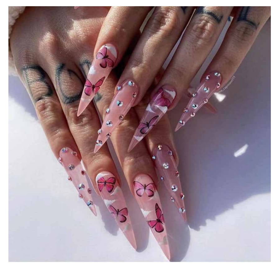 Image of Pink Stilettos Butterfly 