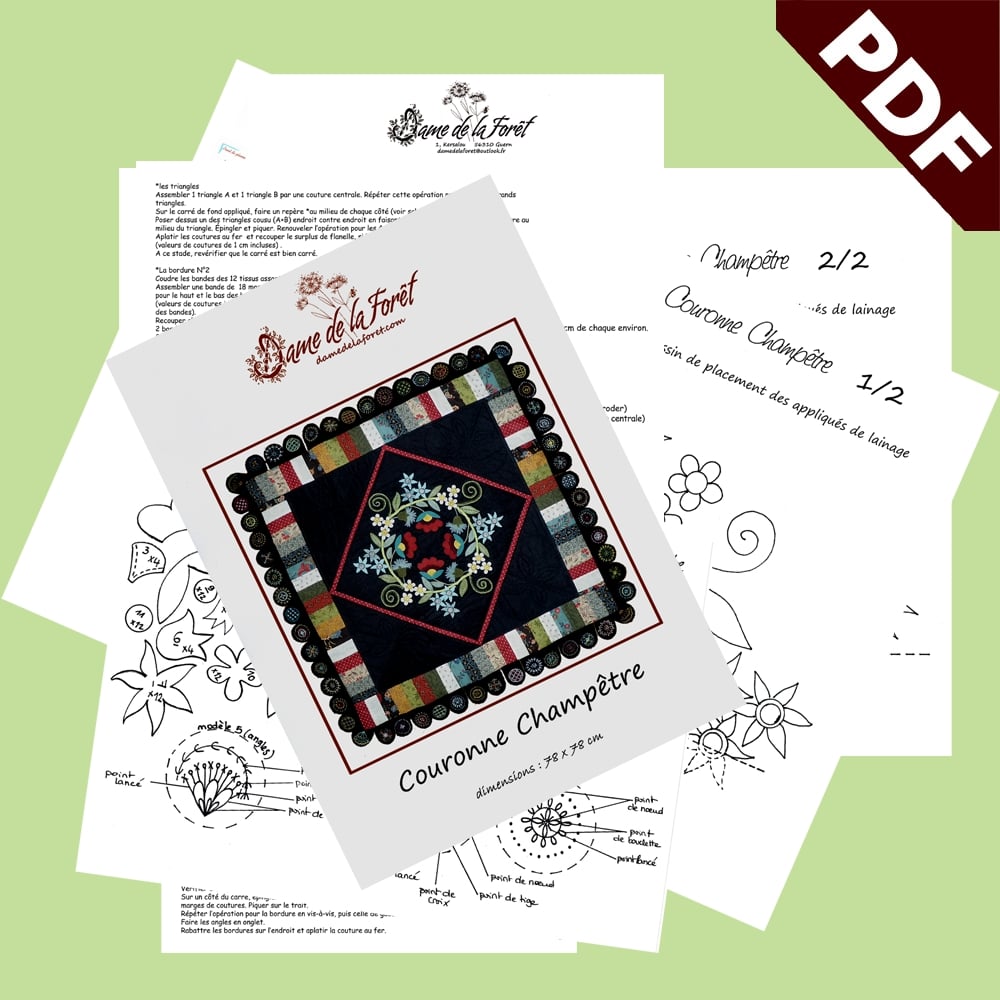 Image de Couronne champêtre -PDF dame de la forêt