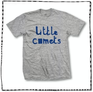 Image of LITTLE COMETS GREY T-SHIRT (BLUE LOGO)