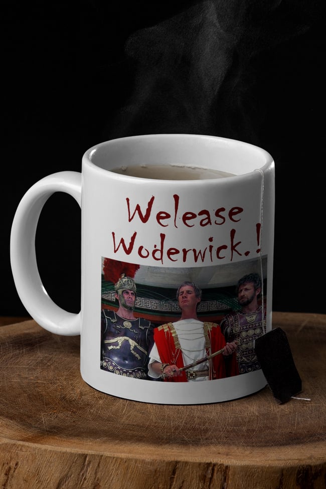 Welease Woderwick..! Monty Python Life of Brian Mug | All Comics Art