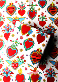 Image 2 of Mexican Heart Gift Wrap