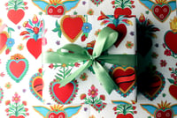 Image 3 of Mexican Heart Gift Wrap