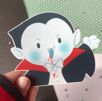 Image 1 of Dracula Peeker Sticker | Car & Laptop Peeker