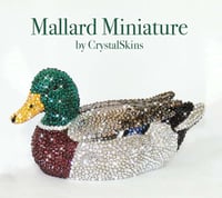 Image 1 of Fully Crystallised Miniature Mallard Drake Figurine