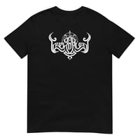 Image 3 of The Everdawn - logo (white logo on black t-shirt)