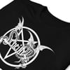 Scheitan - logo (white logo on black t-shirt)