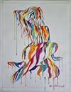 SHANE TURNER "PSYCHAMELEON XIX" - ORIGINAL CANVAS 105CM X 76CM