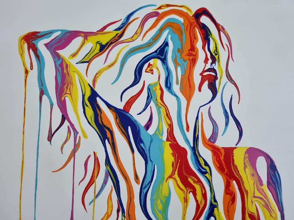 SHANE TURNER "PSYCHAMELEON XIX" - ORIGINAL CANVAS 105CM X 76CM