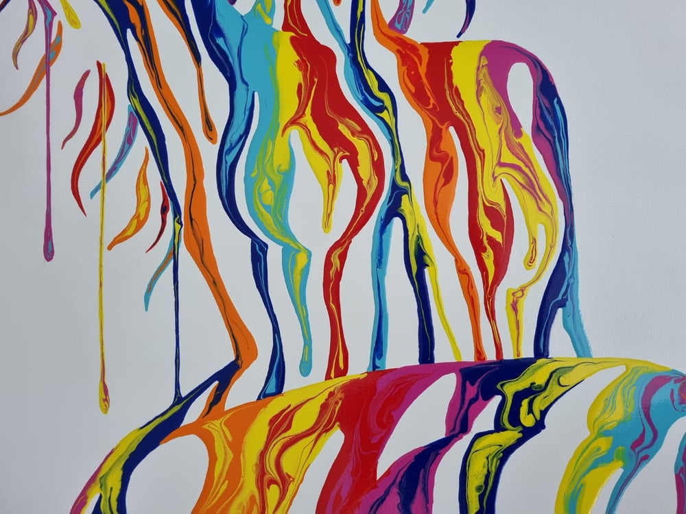 SHANE TURNER "PSYCHAMELEON XIX" - ORIGINAL CANVAS 105CM X 76CM