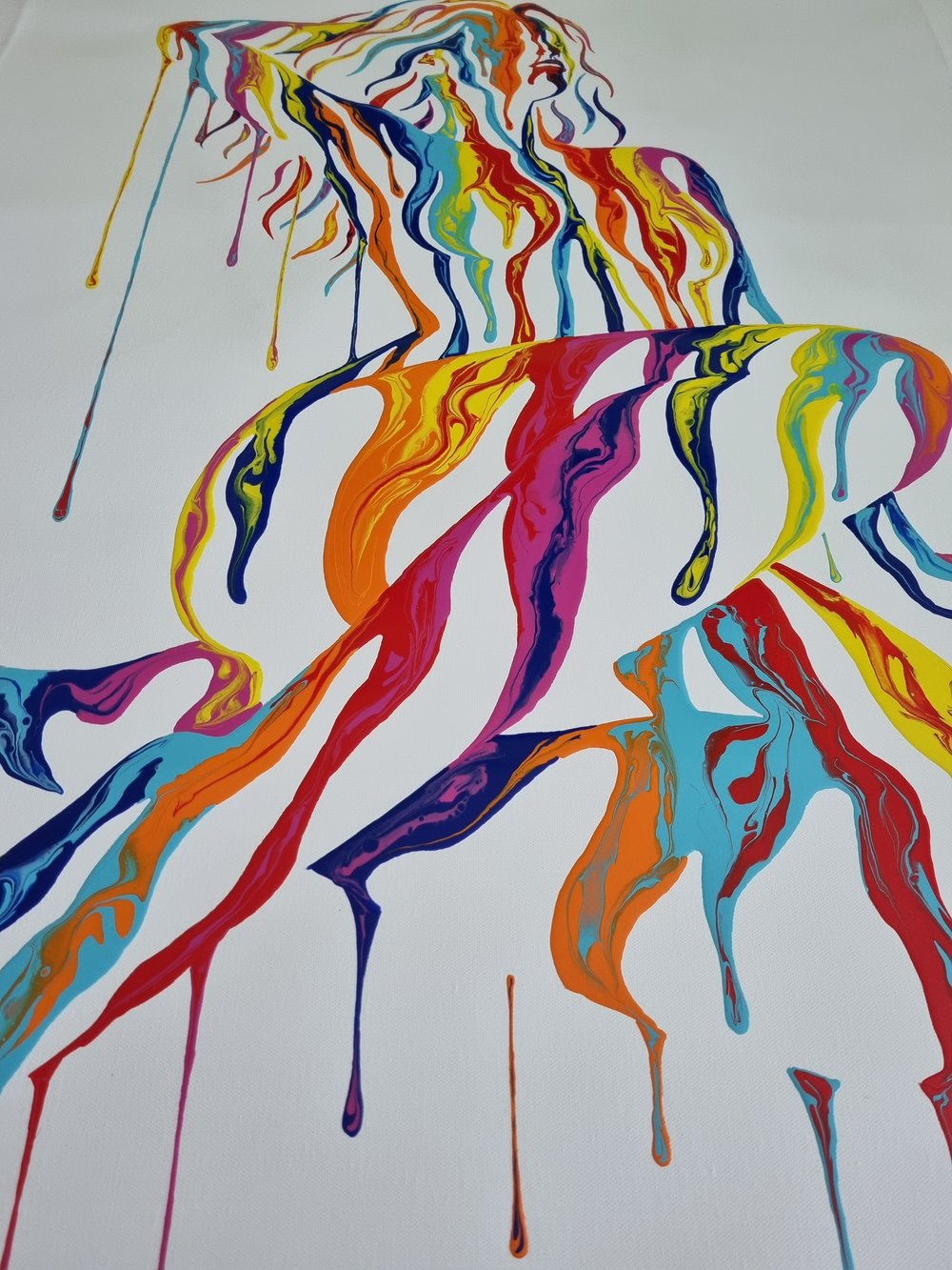 SHANE TURNER "PSYCHAMELEON XIX" - ORIGINAL CANVAS 105CM X 76CM