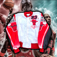 Image 2 of 💎ViNTaGe 💎1991 CHaLK Line FaNaMTioN CHiCaGo BuLLs MiCHaeL JoRDaN JaCKet🧥