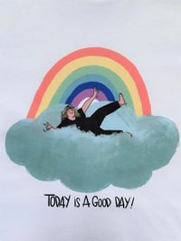 Image 3 of SWEAT blanc GOOD DAY ! - THE SIMONES X MATHOU