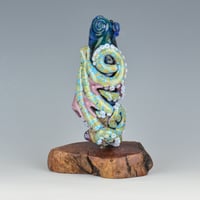 Image 2 of XXXXL. Tangled Violet Reticulated Octopus Tower - Flamework Glass Sculpture