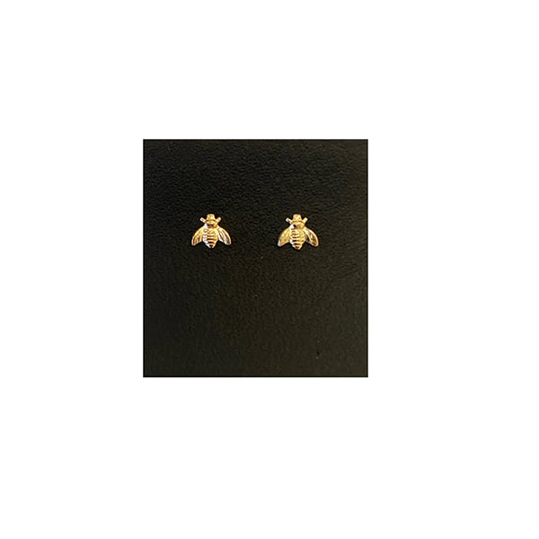 Image of Gold Filled Charm Queen Bee Studs